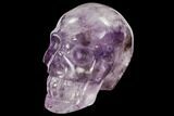 Carved Amethyst Crystal Skull #111714-1